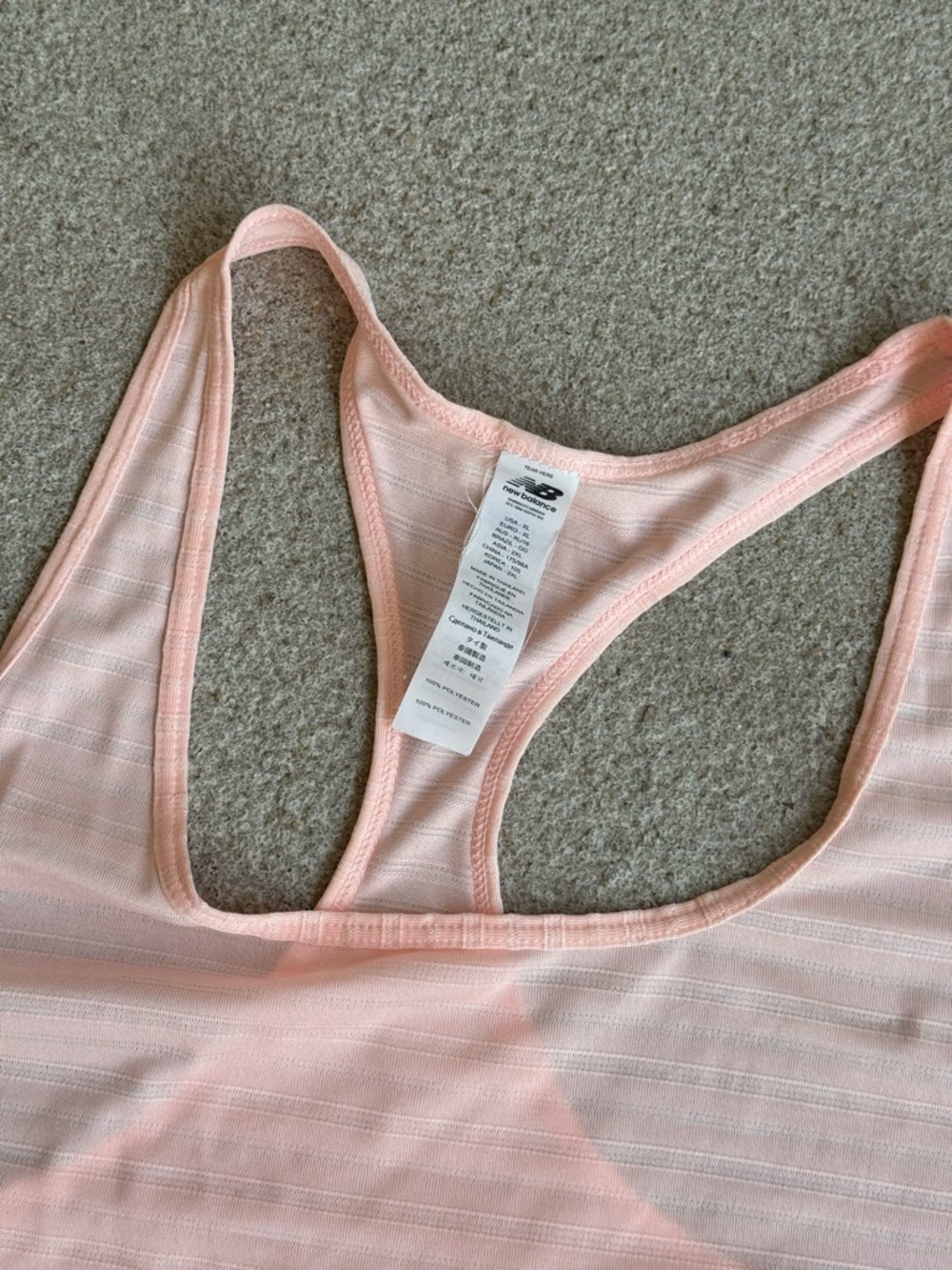 New Balance Soft Pink Performance Racerback Tank - Picture 8 of 9